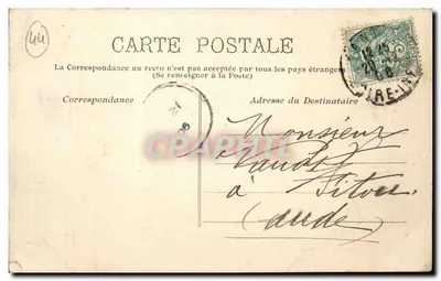NANTES — 78 - Praça Real — Café Continental e fonte — Verso