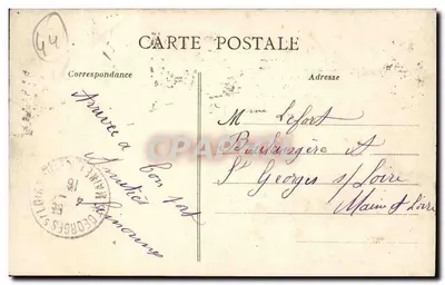 NANTES - Most Przeciwważny — widok mostu wiszącego i portu — wydawca Artaud-Nozais, Nantes — Rewers