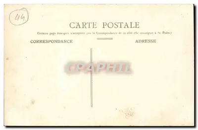 NANTES — Praça Mélinet — estátua monumental — editor: Avelles Galeries, n° 27 — Verso