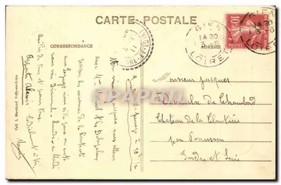 Gien (Loiret) — Vista geral — L. Marehand, n° 1021 — Verso