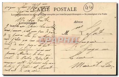 NANTES - Das Justizpalast und das Gefängnis — Artaud-Nozais, Nantes — Rückseite