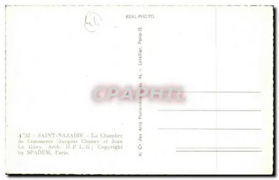 Saint-Nazaire — La Cámara de Comercio — editor SPADEM, París, n°32 — Reverso