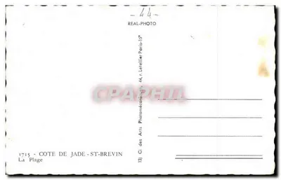 Jadekust - St-Brevin — La Plage — Fotomechanica Parijs-15° — Achterkant