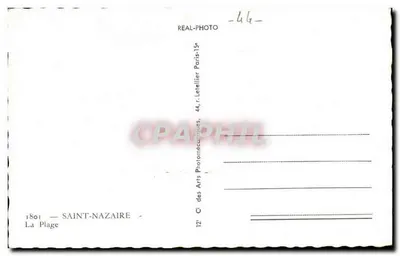 Saint-Nazaire — The Beach — Réal-Photo, 44, r. Letellier, Paris — Back