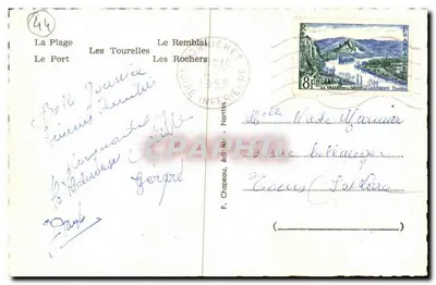 Pornichet — vista panorâmica — F. Chapeau, editor, Nantes — Verso