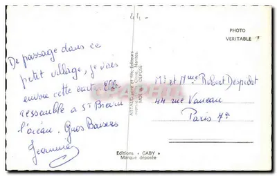Saint-Michel-Chef-Chef — vista panorâmica das praias e da rua — Edições Gaby, Nantes — Verso