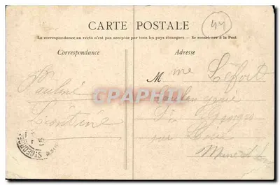 Pierre-Percée (Loire-Inf.) — La Levée de la Divate — Héliotypie Dugas et Cie, Nantes — Verso