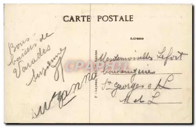 Varades (Loire-Inf) — A Loire e o Ponte Suspensa, visto da margem direita — F. Chapeau, Nantes — Verso