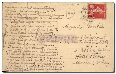 Châteaubriant (Loire-Inf.) — Hoed en Kleding van het Land — Fototypie Lacomix — Achterkant