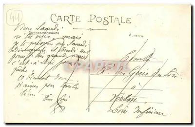 Batz (Loire-Inf.) — Jonge Breton — Collectie F. Chapeau, Nantes — Achterkant