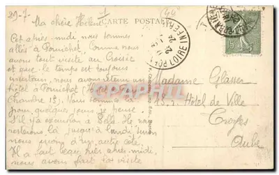 La Baule-sur-Mer (Loire-Inf.) — Widok plaży przy wysokiej mierze w kierunku Pornichet — Graphitel — Rewers