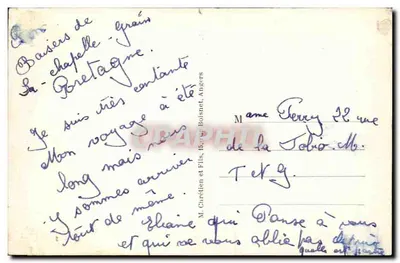 La Chapelle-Glain (L.-Inf.) — Arrivo di Cardé — Editore Emeccha — Verso