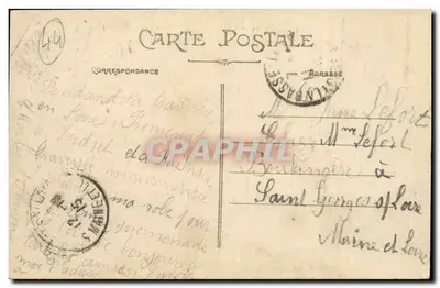 Indret (Loire-Inf.) — Le Coteau i Most na Górze — kolekcja F. Chapeau, Nantes — Rewers