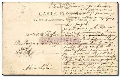 Ancenis — Die Ruinen des Schlosses — Aufgedruckt auf der Karte, Nr. 3 der Sammlung G. I. de Nantes — Rückseite