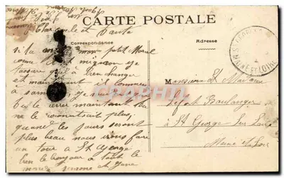 Ancenis - Hospital Francis Robert — inaugurado el 9 de Octubre de 1910 — editor Protetlys VAISELLEN — Reverso