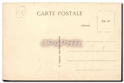 LA BAULE-sur-MER (Loire-Inf.) — Vista da Praia, tirada da Duna — F. Chapeau Imp.-Édit., Nantes — Verso