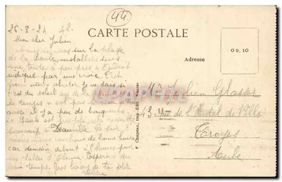 LA BAULE-sur-MER (Loire-Inf.) — A Praia vista do Oeste — Imp. Chapeau, Nantes — Verso