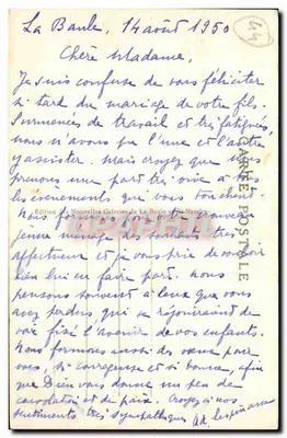 La Baule-sur-Mer (Loire-Inf.) — Algemene uitzicht richting Pouliguen — Uitgave van de Nieuwe Galerijen van La Baule en Saint-Nazaire — Achterkant