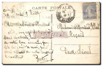 La Baule-sur-Mer — La Terrasse de Ker-Causette i Square du Casino — A. B. — Rewers