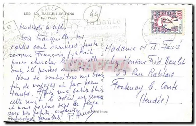 La Baule-les-Pins — spiaggia e promenade — Réal-Photo — Verso