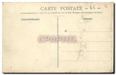 NANTES — Canal de l'Herde au Quai Cassard — éditeur Col. T. H. n° 28 — Verso
