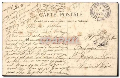Nantes - A Festa do Corpo de Deus: A Procissão passando em frente ao Palácio Episcopal — A. Thuret, editor Nantes — Verso