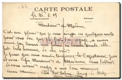 Le Bourg-de-Batz (L.-Inf.) — A Costa da Baía de São Mateus — editor Vasselier, Nantes, n° 4169 — Verso