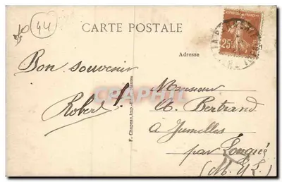 La Bernerie (Loire-Inf.) — plaża i punkt Patorle — F. Chapeau, Wydawca-Fundator Nantes — Rewers