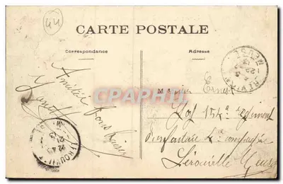 NANTES — Queda do Ponte Maudit (16 de Julho de 1913) — Fototipia VASSELLIER — Nantes — Verso