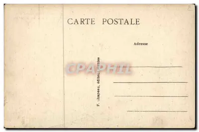 Guerande Antieke ansichtkaart De collegiata van Sint Aubon (zuidzijde) — Achterkant