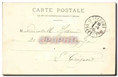 Fryzury z przeszłości: Cherbourg — Normandia jest wykrojona w kształcie galery: symbol jej losów — D. Fanton, Paryż — Rewers