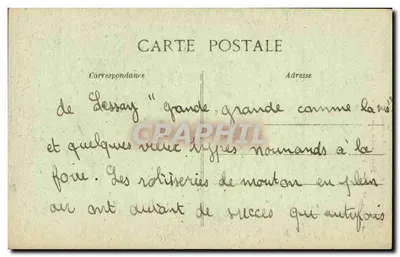 Een glimlachende man in het land — Het pittoreske Normandië — Le Goubey, uitgave St-Pierre-Eglise, n° 4079 — Achterkant