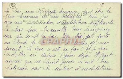 Granville — Pescadora de buquês — J. Puel, fot. — Verso