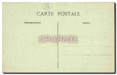 De pittoreske Normandie — Normandische spinster met spinnertouw — Le Goubey, uitgever, St-Pierre-Eglise — Achterkant