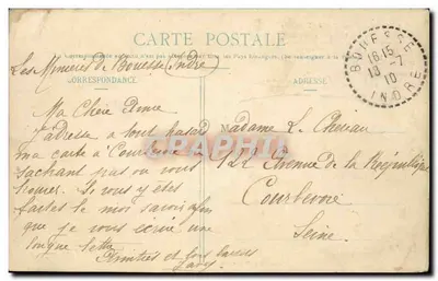 Le Retour du Soldat — scène de village avec soldat et femmes — éditeur Jean Rameau, n° 124 — Verso