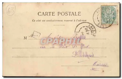 Chegada ao Cume do Puy de Dôme — Auvergne — P. Juliot, Clermont-Ferrand - G. Delaunay succ. — Verso