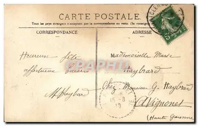 Tipos Auvergnats — L'Ilironnelle - Paris, n°54 — Verso