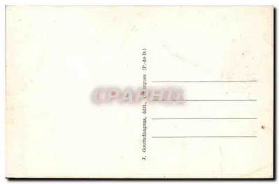 Auvergne — Auvergnate en costume du pays — J. Gouttefanges, édit. Ollergues (P.-de-D.) — Achterkant