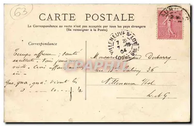 Bourrée d'Auvergne — dança folclórica — M.T. I.L. n°303 Croisement — Verso