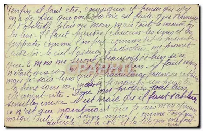 Cartolina d'epoca Auvergne Contadine che si recano al mercato (folklore cappello abito) — Verso