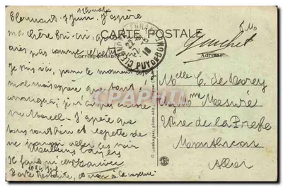 A Auvergne — Um homem em um jumento — G. D.O. n°1023 — Verso