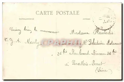 Um Cabrétaire — Tipo de Auvergne — M. Lichamp — n°381 — Verso