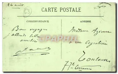 Dança da Caille d'Aubergne — A Bourrée d'Aubergno — editor LL, n° 61 — Verso