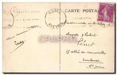 A Auvergne — 6262. Vis-à-Vis — La Bourrée d'Aubergno — Verso