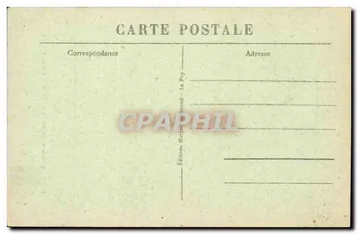 Trajes das velhas camponesas da Auvergne — 3558 — Edições Margerit Le Puy — Verso