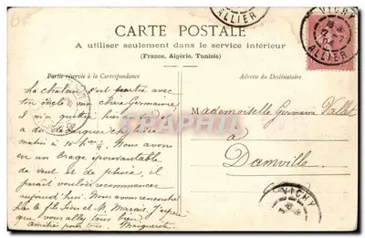 Kobieta w stroju górskim — Auvergne — Lib. Bougé-Béal, 21 Rue de l’Ecu, Clermont-Ferrand, n°159 — Rewers