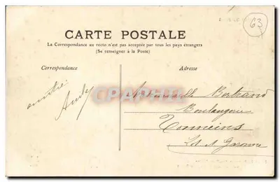 Aan de Passage des Caves-Alpines — Op de weg naar Puy-de-Dôme — uitgever M.T. n°332 — Achterkant