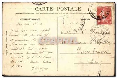 Auvergne - O Tramway ao Pé do Puy-de-Dôme — Editado por Gaude, Clermont-Ferrand — Verso