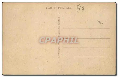 La Bourrée d'Auvergne — scène de rue avec texte humoristique — G.d. (éditeur ?) — Verso