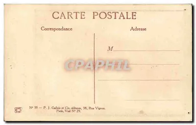 Bilhete postal antigo Fantasia Ilustrador Hansi Lorraine (d'após a gravura) — Verso